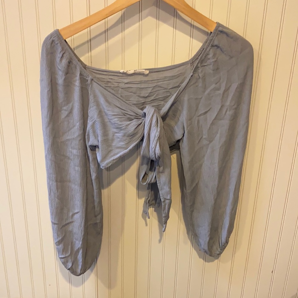 Long sleeve crop shirt🤎